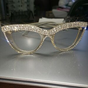 Gold Chic Cat-Eye Glasses